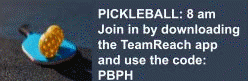 PICKLEBALL: 8 am